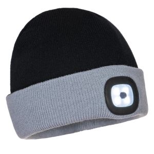 Two Tone LED Rechargeable Beanie # B034