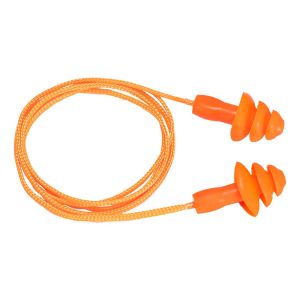 PORTWEST Reusable Corded TPR Ear Plugs (50 Pairs) # EP04