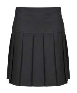 Winterbottom Girls Pleated Deep Waistband Grey Skirt # SSK504