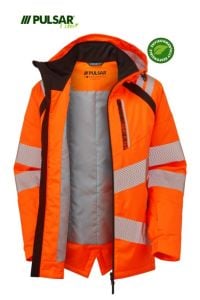 PULSAR® LIFE Men's HV Orange Insulated Parka # LFE919