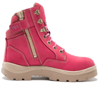 Southern Cross Zip Ladies Pink S3 Safety Boots 592761